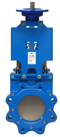 Задвижка шиберная ножевая AVK серия 702/50 PN6 (фланец PN10) DN400 с ISO-фланцем под электропривод