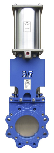 Задвижка шиберная ножевая AVK серия 702/40 PN4 (фланец PN10) D600 с пневмоприводом