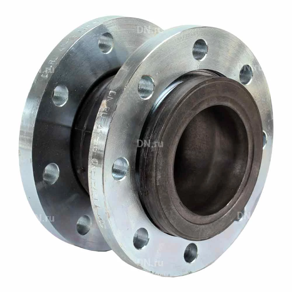 Компенсатор резиновый DN.ru CR-N34-F Ду80 Ру10 NBR фланцевый