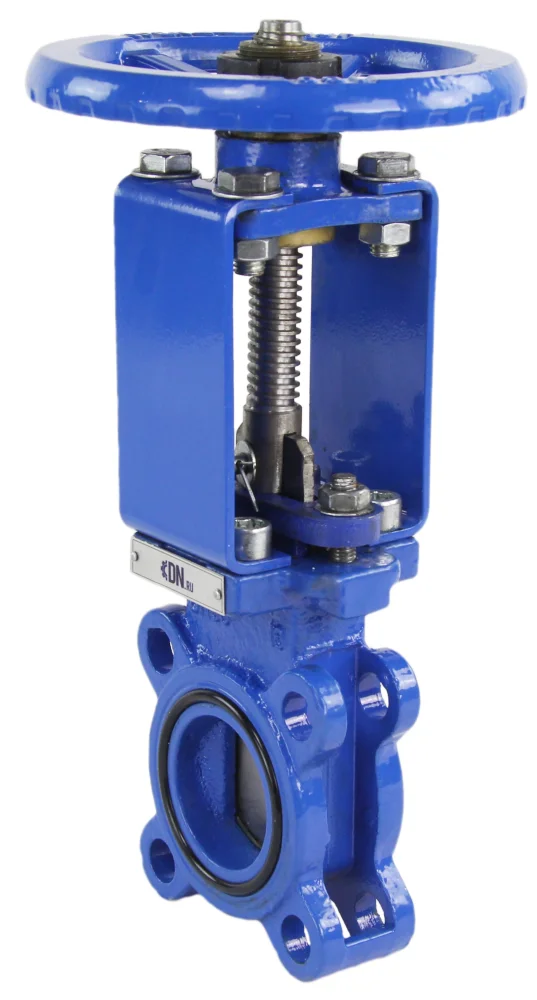 Задвижка шиберная DN.ru GVKR1331N-2W-Fb-S Ду65 Ру10 двусторонняя , шпиндель - выдвижной,   управление - штурвал