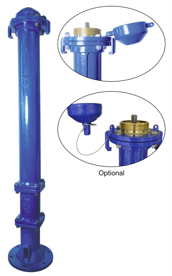 Гидрант пожарный подземный AVK серия 35/72-003, ГОСТ, DN 125, PN10, H=750 мм.