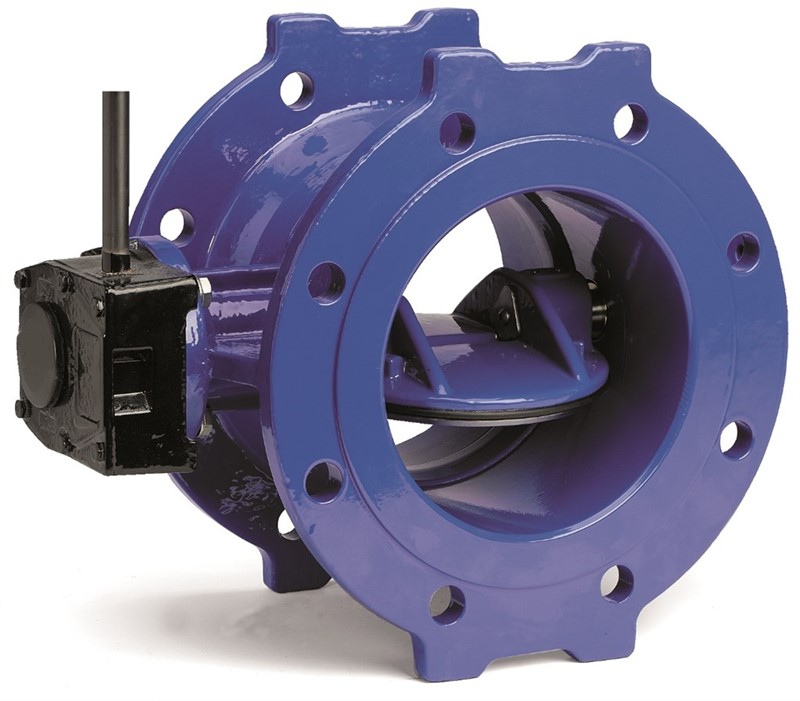 Затвор дисковый AVK с двойным эксцентриком серия 756/106-146 PN16 (фланец PN10/16) DN150 с интегрированным седлом, редуктор (IP68)