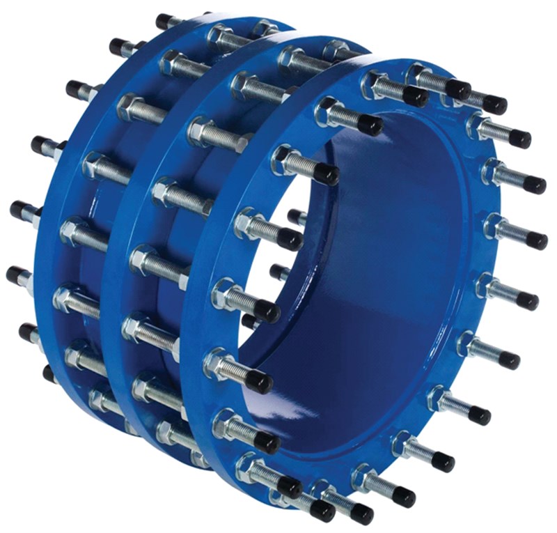 Демонтажная вставка AVK трехфланцевая DN800, PN16 (ДУ800, РУ16) Из низкоуглеродистой стали