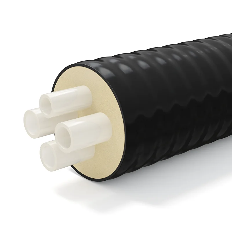 Труба ТВЭЛ-ПЭКС-4, 2х40+40+32/160 в ППУ изоляции