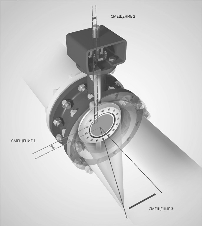 Затвор дисковый поворотный с тройным эксцентриситетом ОПТИМА