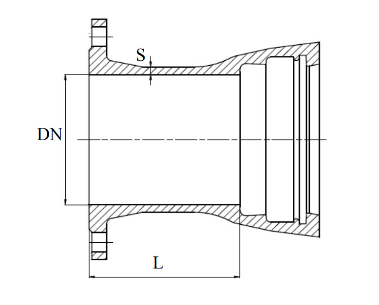 Патрубок фланец - раструб