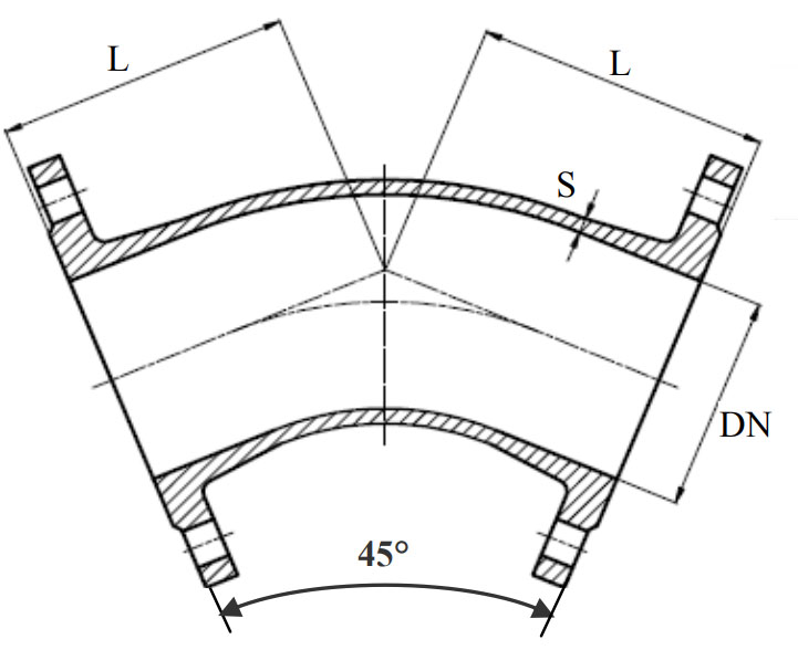 Отвод чугунный фланцевый