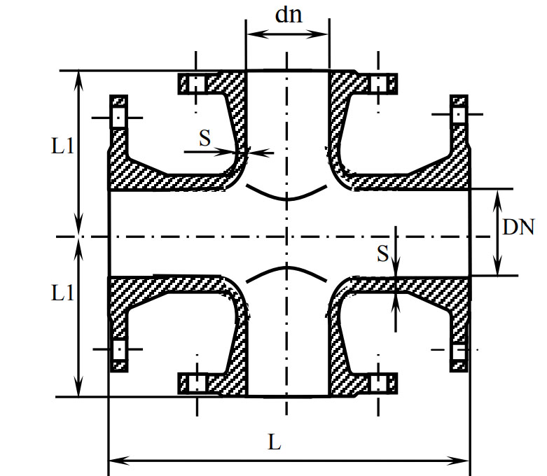 Крест фланцевый