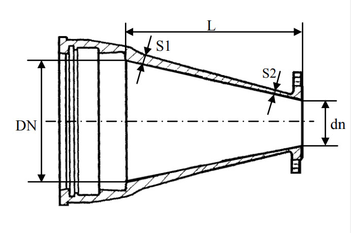 Переход раструб-фланец 