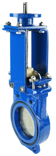 Задвижка шиберная DN.ru GVKN1331N-2W-Fb-ISO Ду65 Ру16 двусторонняя , шпиндель - невыдвижной,   с ISO-фланцем и голым штоком, круглый шток 16, F10