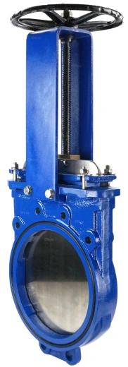 Задвижка шиберная DN.ru GVKN1331N-2W-Fb-S Ду400 Ру6 двусторонняя , шток - невыдвижной,   управление - штурвал