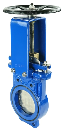 Задвижка шиберная DN.ru GVKN1331N-2W-Fb-S Ду125 Ру10 двусторонняя , шпиндель - невыдвижной,   управление - штурвал