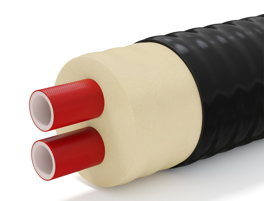 Труба ТВЭЛ-ПЭКС-2-К, 10 бар, 2х40/140 с армирующей системой