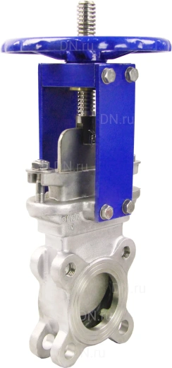 Задвижка шиберная DN.ru GVKR3131E-1W-Fb-S Ду65 Ру10 односторонняя , шпиндель - выдвижной,    управление - штурвал