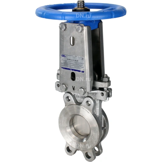 Задвижка шиберная DN.ru GVKR3232M-1W-Fb-S Ду250 Ру10 односторонняя , шпиндель - выдвижной,    управление - штурвал, WENZ