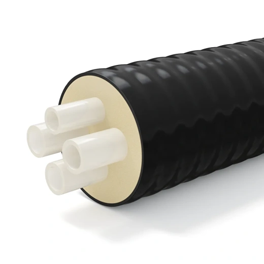 Труба ТВЭЛ-ПЭКС-4, 2х40+40+32/160 в ППУ изоляции