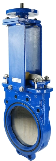 Задвижка шиберная DN.ru GVKN1331N-2W-Fb-ISO Ду250 Ру16 двусторонняя , шпиндель - невыдвижной,   с ISO-фланцем и голым штоком, круглый шток 22, F14