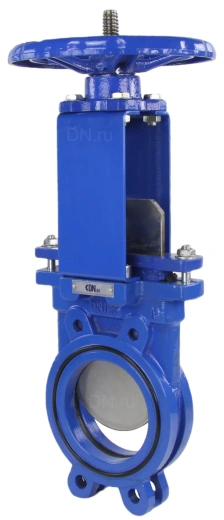Задвижка шиберная DN.ru GVKR1331N-2W-Fb-S Ду200 Ру10 двусторонняя , шпиндель - выдвижной,   управление - штурвал