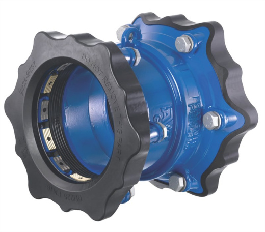 Муфта переходная AVK SUPA MAXI PN16, DN200 - 250 фиксирующего типа, болты из нержавеющей стали А2, EPDM, серия 632