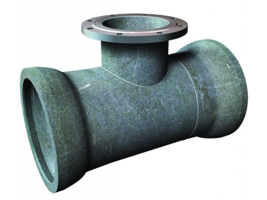 Тройник раструб-фланец ТРФ ВЧШГ DN500х200 (ДУ500х200)