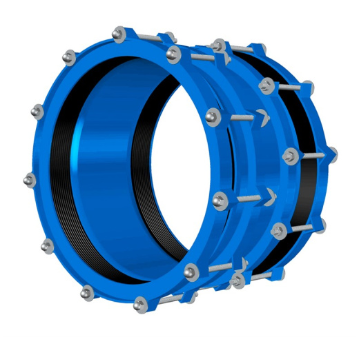 Муфта соединительная AVK SUPER HYDRO, универсальная, из углеродистой стали, серия 8004 PN10 Диапазон406-435