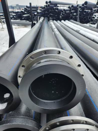 Офланцованная полиэтиленовая (ПНД) труба DN63-630